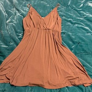 Mahaina neutral color cotton midi dress size L. NEW!